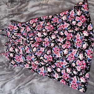 Torrid black floral sundress.  Torrid Size 0